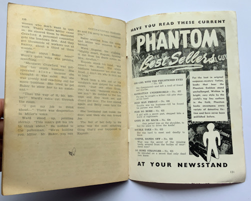 PURSUIT THE PHANTOM MYSTERY MAGAZINE US Australian pulp fiction book 1955